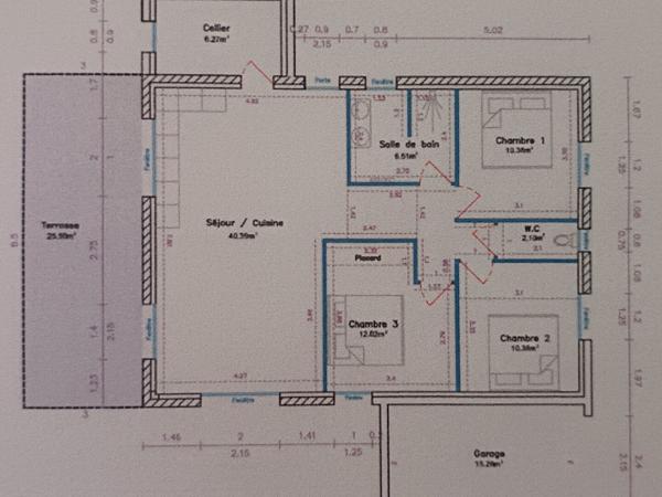 31340 VILLEMUR SUR TARN MAISON 93M2 A AMENAGER