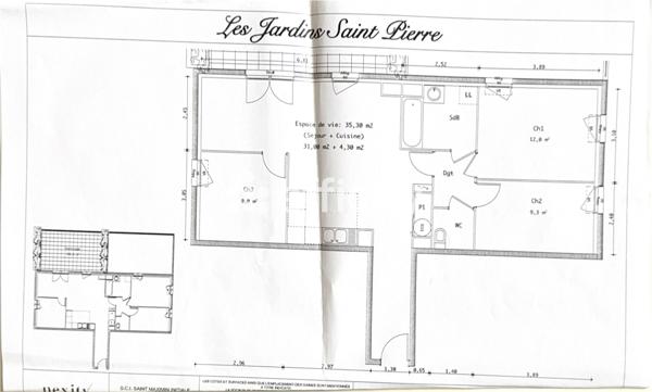 Appartement 4 pièces - 77 m² Exclusivité efficity