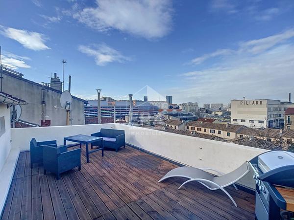 A VENDRE MARSEILLE 13014 BON SECOURS ST GABRIEL DUPLEX APPARTEMENT T4 TOITS TERRASSES BALCON