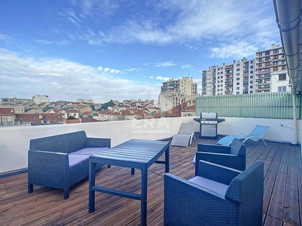 A VENDRE MARSEILLE 13014 BON SECOURS ST GABRIEL DUPLEX APPARTEMENT T4 TOITS TERRASSES BALCON