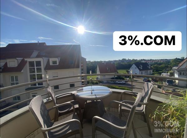 3%COM Beau F3 avec double balcon et double garage  Hochfelden (67270)