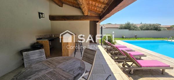 Mérindol Villa de 160 m² sur 3300 m² de terrain , garage, cave, piscine