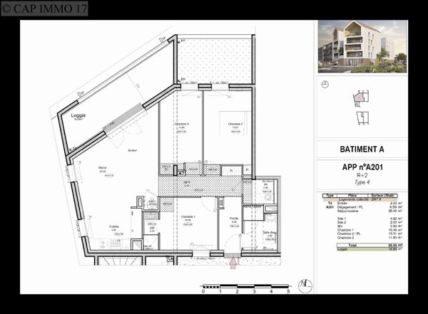 Appartement de 86 m² en vente à LA ROCHELLE