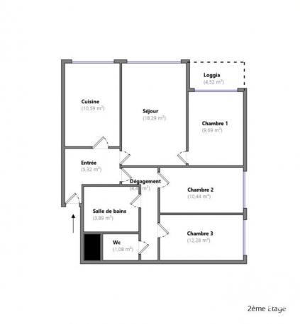 Location appartement 4 pièces 76 m² Trappes