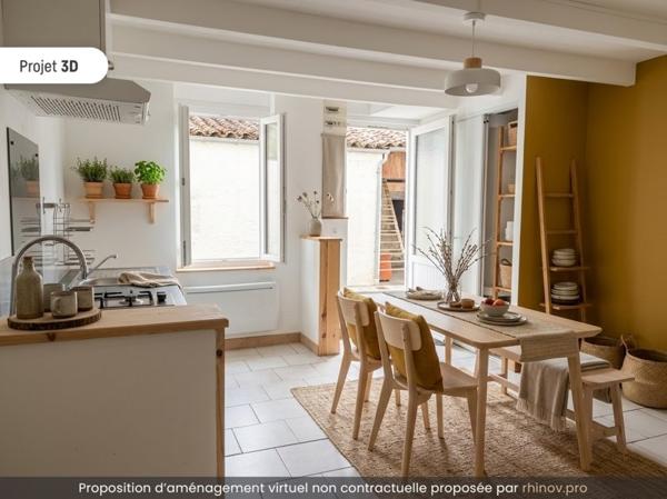 Maison à vendre |  Jarnac |  3 pièces | 44 m²