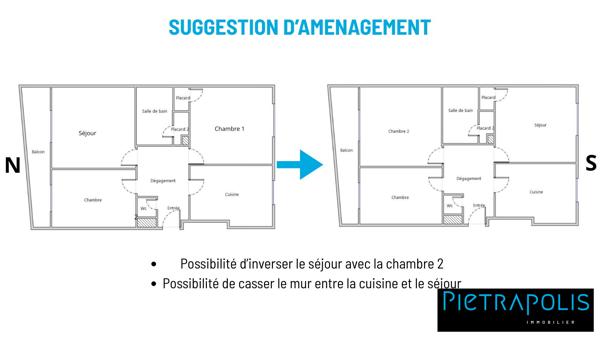 LYON 3 LAFAYETTE- T3 de 75m² - Etage élevé