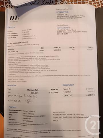 Maison à vendre  6 pièces - 102,84 m2 COULOUNIEIX CHAMIERS - 24