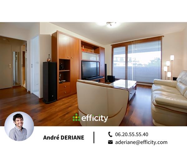 Appartement 2 pièces - 44 m² Exclusivité efficity