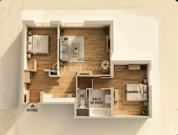 Appartement de 51 m²