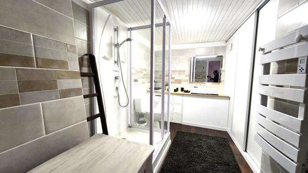 Ensemble Immobilier de 2 logements avec piscine intérieur + Terrain