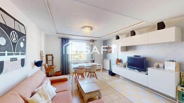 Appartement traversant T3 59m2  Vue mer