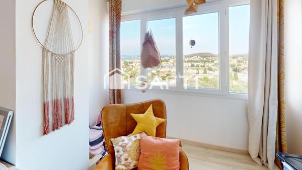 Appartement traversant T3 59m2  Vue mer