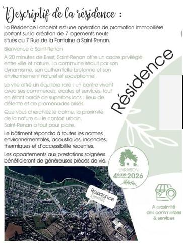 Appartement T3 à vendre  3 pièces - 75,50 m2 ST RENAN - 29