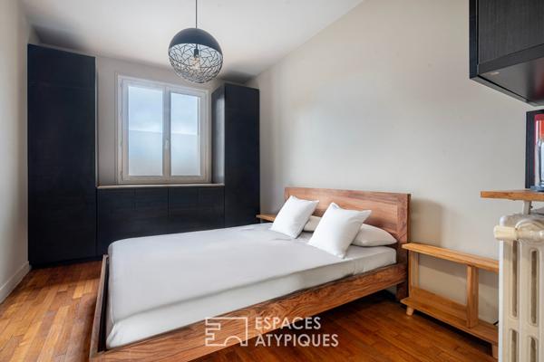 Appartement traversant au pied du canal de l’Ourcq