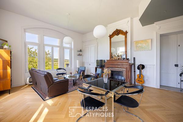 Appartement rénové au coeur d’un château avec jardin et piscine