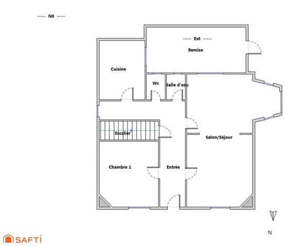 Maison 6 pièces avec jardinet, sous-sol, parking