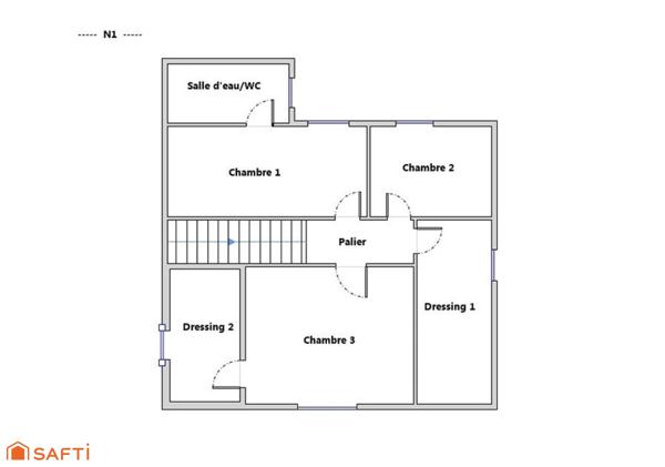 Maison 6 pièces avec jardinet, sous-sol, parking