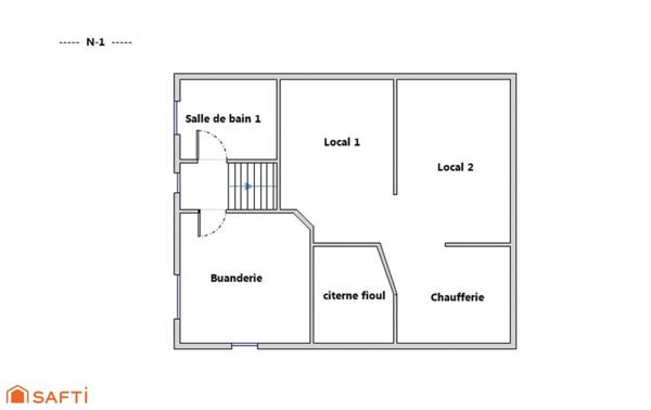 Maison 6 pièces avec jardinet, sous-sol, parking