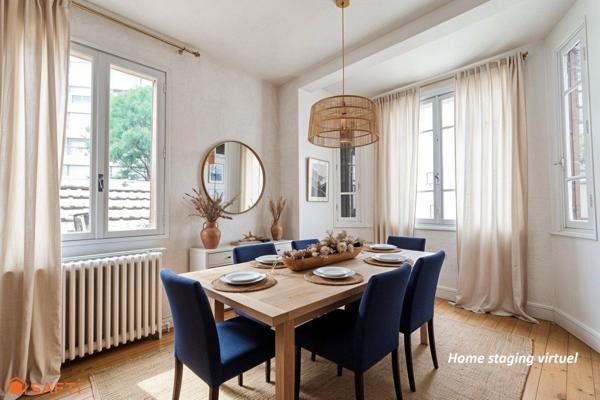 Maison 6 pièces avec jardinet, sous-sol, parking