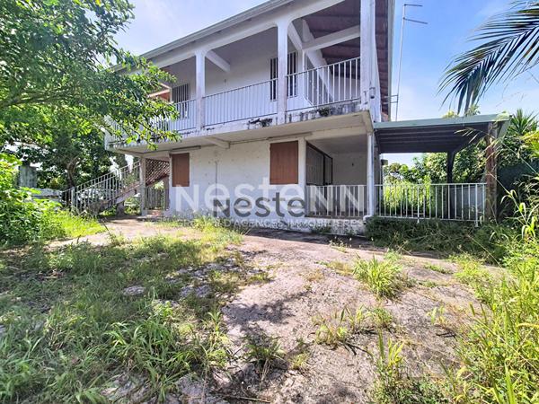 A VENDRE UNE MAISON COMPOSEE DE DEUX T3 A LA RETRAITE BAIE-MAHAULT