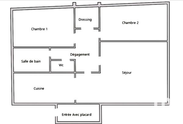 Appartement à vendre 4 pièces 72 m² Paris 20
