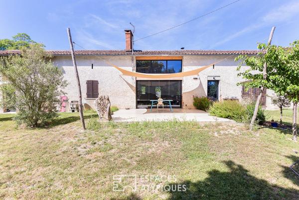 Longère rénovée en contemporain avec jardin à Balma