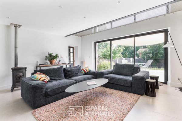 Longère rénovée en contemporain avec jardin à Balma