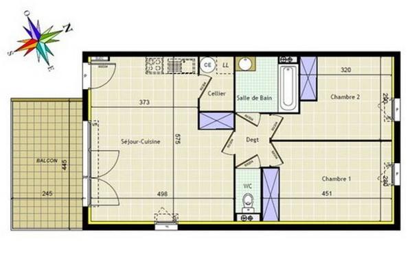 Appartement à vendre    3 pièces • 57,88 m2 Marseillan