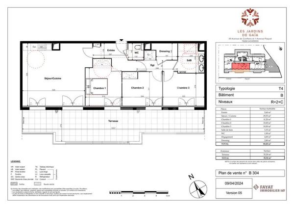 Appartement 4 pièces 80m2 - Centre ville