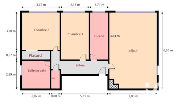 Appartement à vendre 3 pièces 64 m² Asnières-sur-Seine