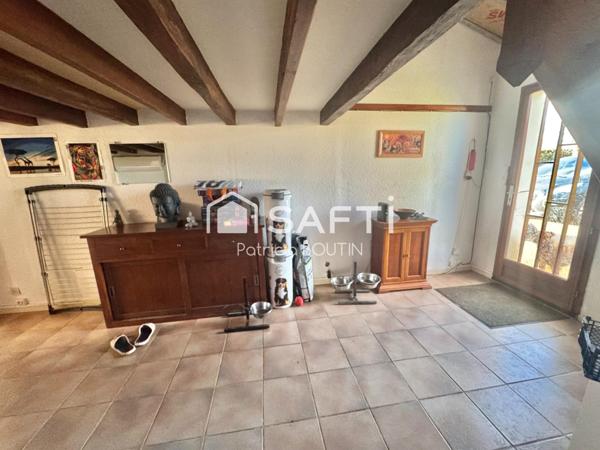 PAVILLON PLAIN PIED 2 CHAMBRES + JARDIN ET GARAGE A AUGE