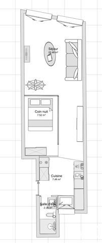 Appartement à vendre 1 pièce 40 m² Paris 4