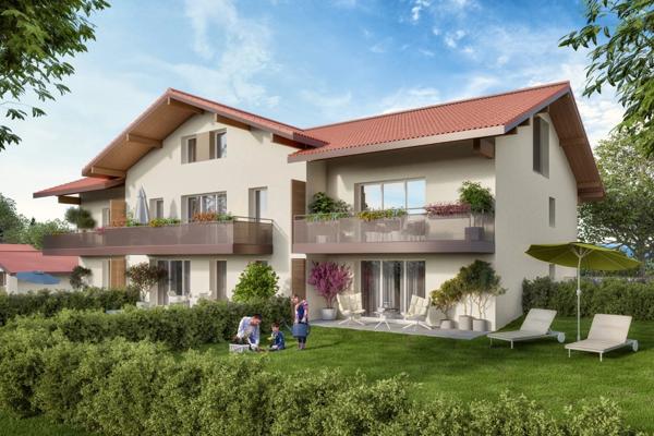 À vendre – Appartement T4 de 85,73 m² en duplex au dernier étage à Bons-en-Chablais (74)