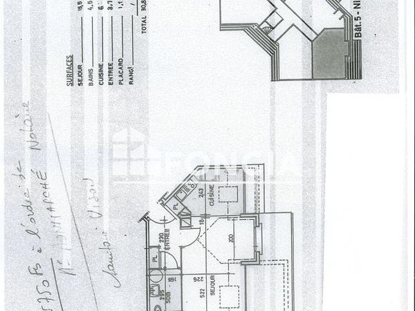 Location Studio 30.8 m² - 1 ALLEE DE LA BORDIERE Joue Les Tours 37300