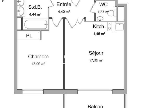 Location Appartement 2 pièces 42.63 m² - 35 RUE DE LA VANNE Montrouge 92120