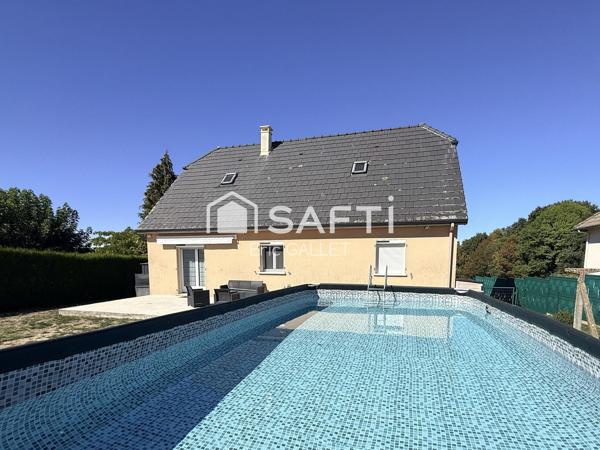 Maison 6 pièces avec jardin
