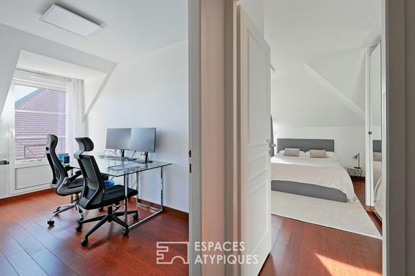 Villa d’architecte rouge brique au coeur de Marne la Vallée