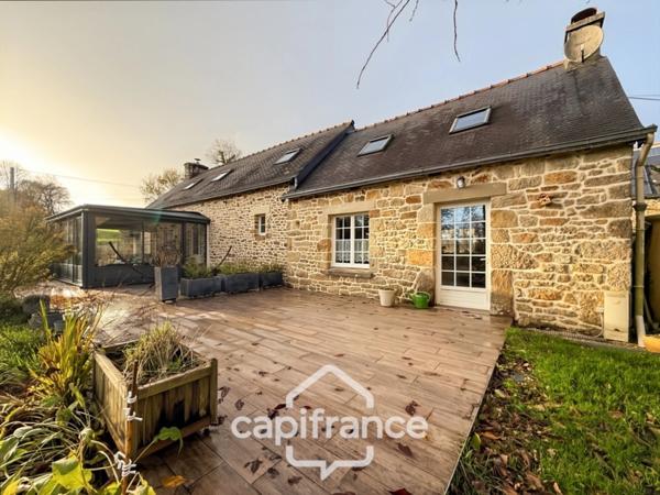 À vendre – Langoëlan (56160) – Ensemble de deux maisons en pierres au cœur d’un environnement naturel exceptionnel