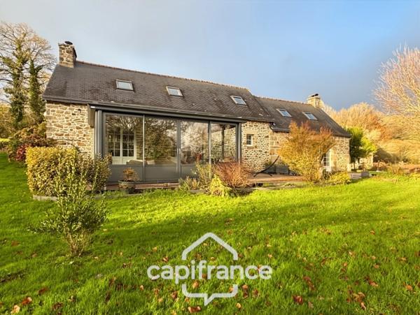 À vendre – Langoëlan (56160) – Ensemble de deux maisons en pierres au cœur d’un environnement naturel exceptionnel