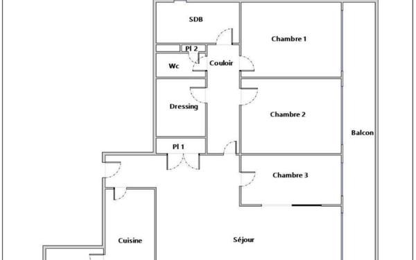 Appartement à vendre    4 pièces • 91 m2 Marseille 6