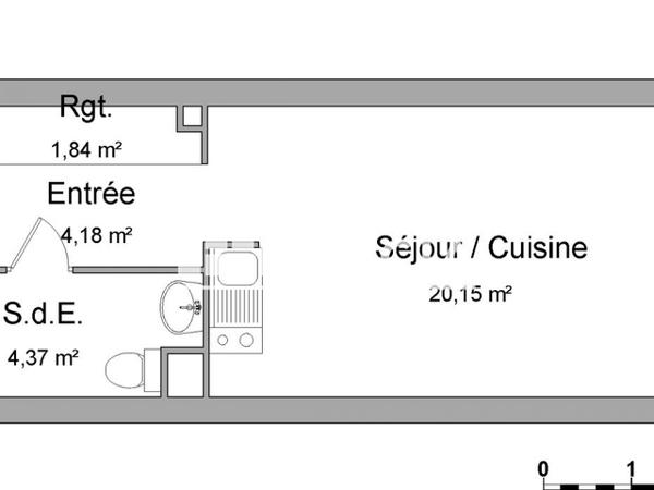 Location Studio 30.54 m² - 3 RUE DU PANORAMA Darnetal 76160