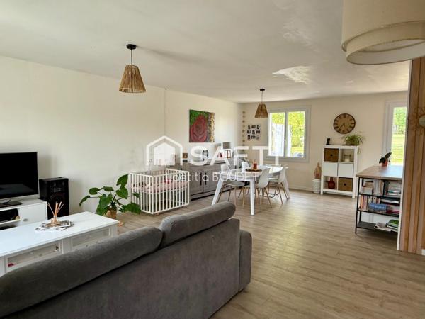 Maison de plain-pied 3 chambres avec garage et grand jardin à Saint-Médard-d’Aunis (côté Saint-Christophe)