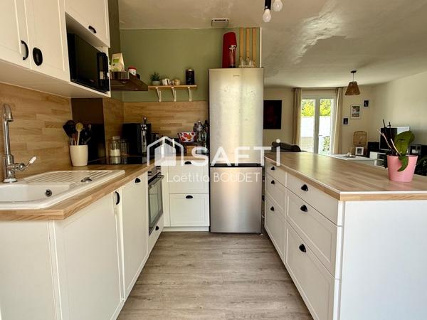 Maison de plain-pied 3 chambres avec garage et grand jardin à Saint-Médard-d’Aunis (côté Saint-Christophe)