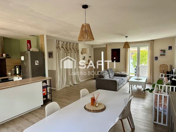 Maison de plain-pied 3 chambres avec garage et grand jardin à Saint-Médard-d’Aunis (côté Saint-Christophe)