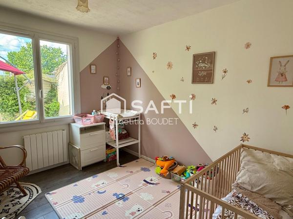 Maison de plain-pied 3 chambres avec garage et grand jardin à Saint-Médard-d’Aunis (côté Saint-Christophe)