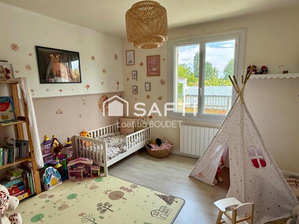 Maison de plain-pied 3 chambres avec garage et grand jardin à Saint-Médard-d’Aunis (côté Saint-Christophe)