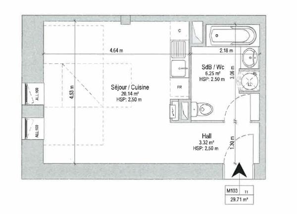 Appartement à louer    1 pièce •  Armentières