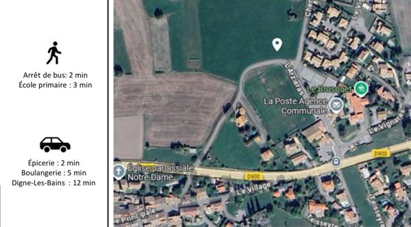 À vendre ou à louer – Bureaux professionnels au sein d’une future maison médicale au Brusquet (04420) Dans le projet « Le Domaine des Sages » – À 12 km de Digne-les-Bains