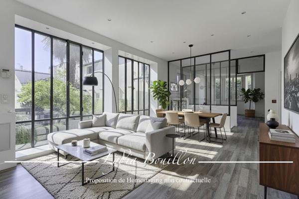 Paris (75014) Paris 14ème proche, centre-ville, Propriété 12 pièces de 330m² à vendre avec jardin de 200 m2 et cour pavée de