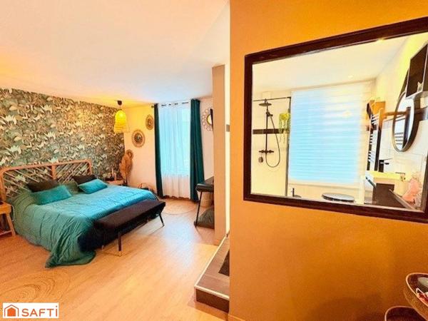 Maison semi-individuelle – 157 m² – Coup de cœur assuré à Bruay-sur-l’Escaut avec jardin +garage /4 chambres